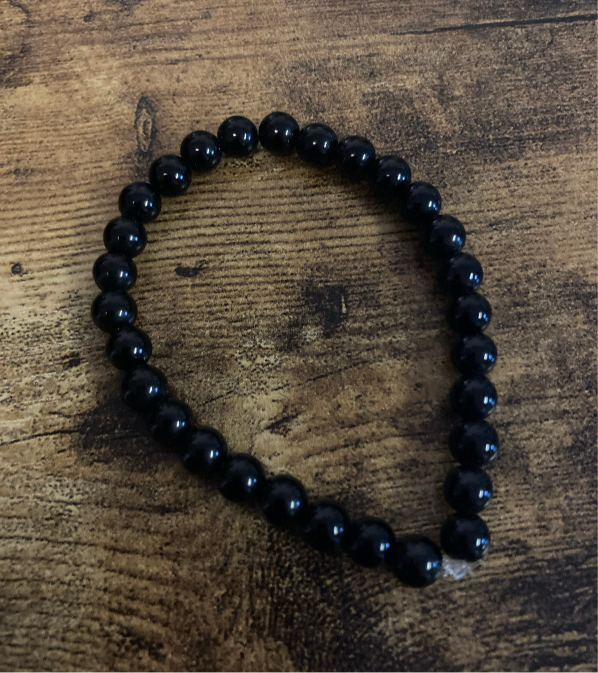 Tourmaline Hecate Goddess Sacred Shield Protection Evil Be Gone 6MM Black Natural Genuine Healing Crystal Bracelet