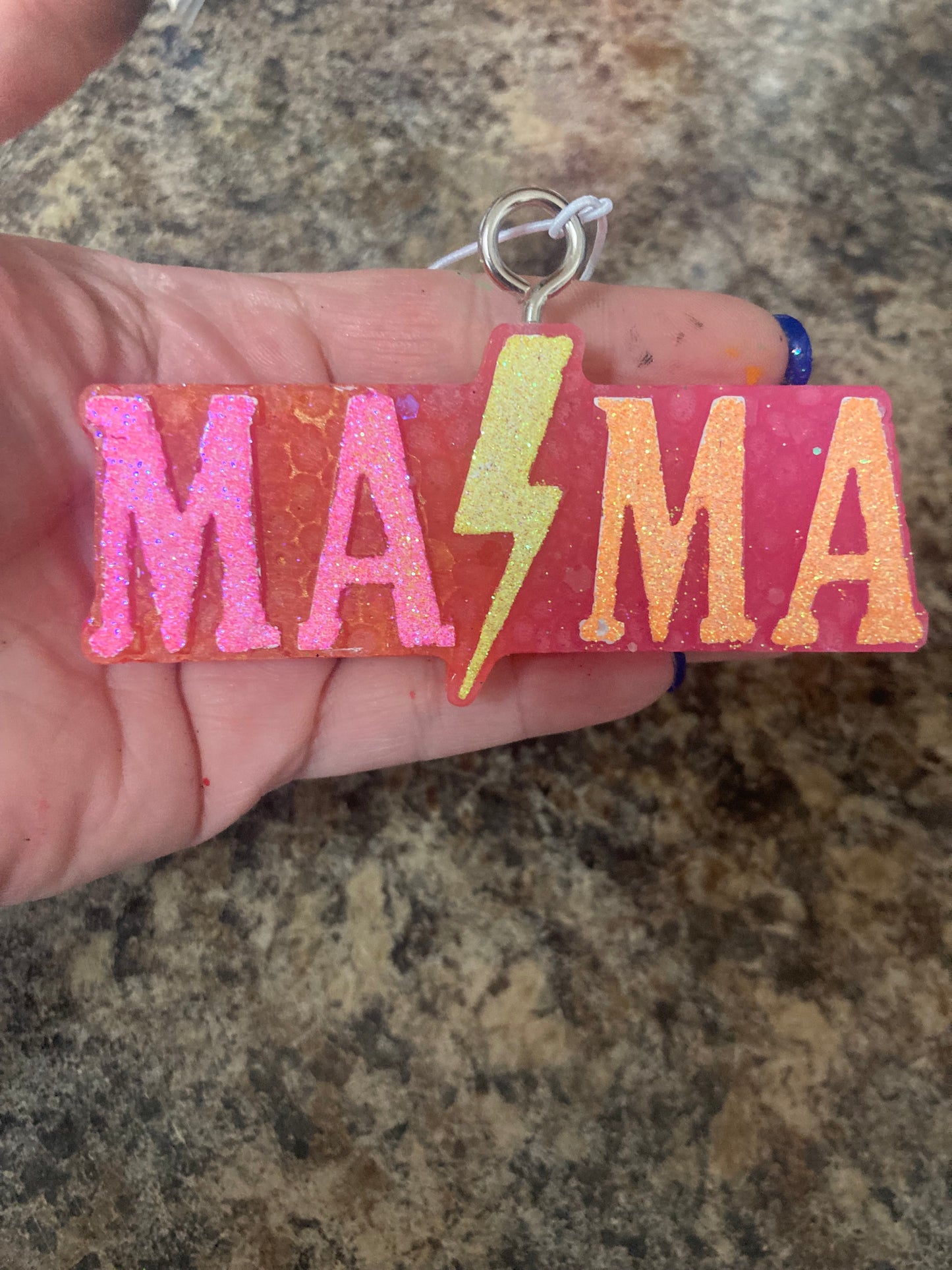 Car/Air Freshies Painted Glitter MAMA Scent Watermelon