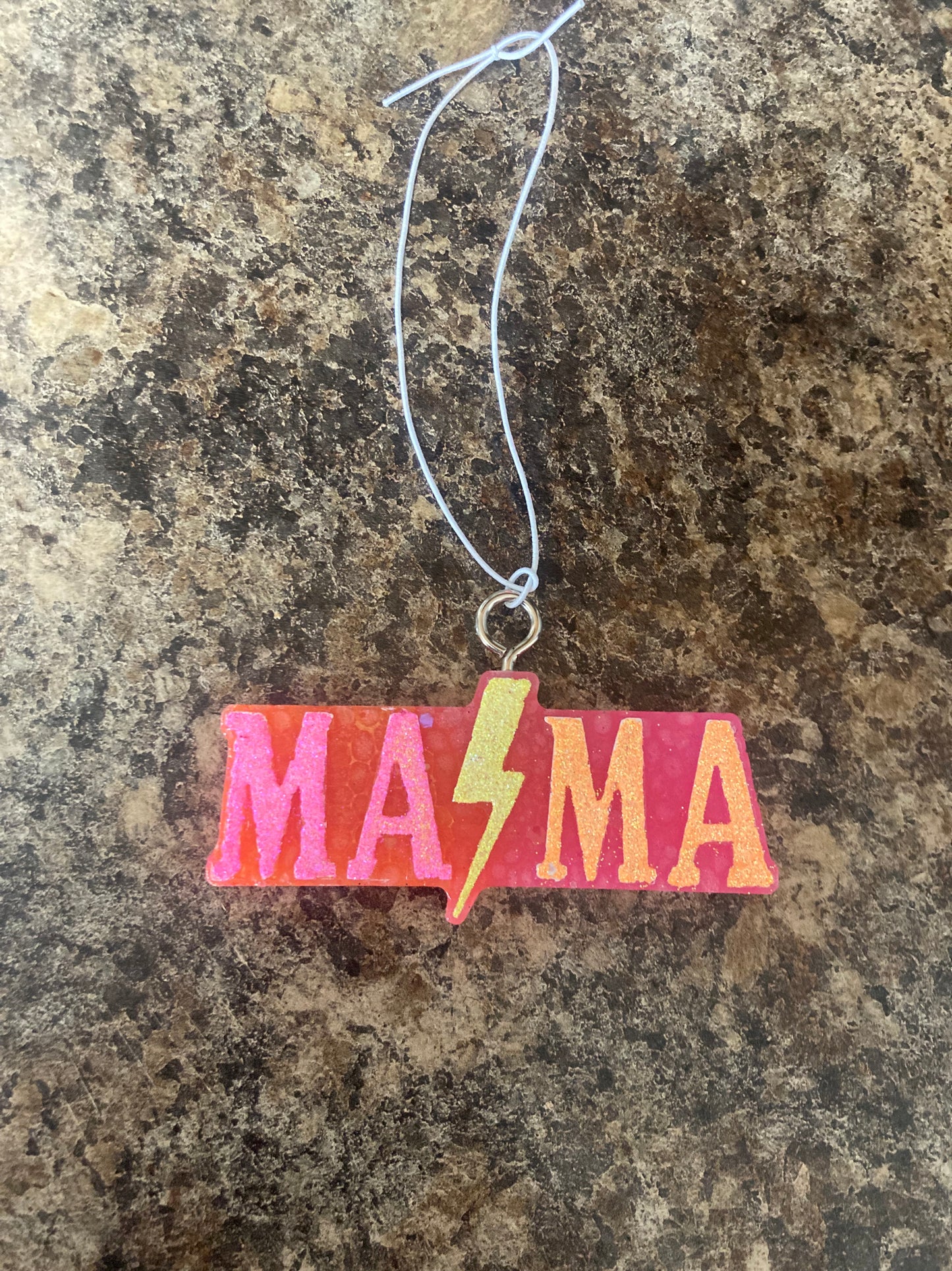 Car/Air Freshies Painted Glitter MAMA Scent Watermelon