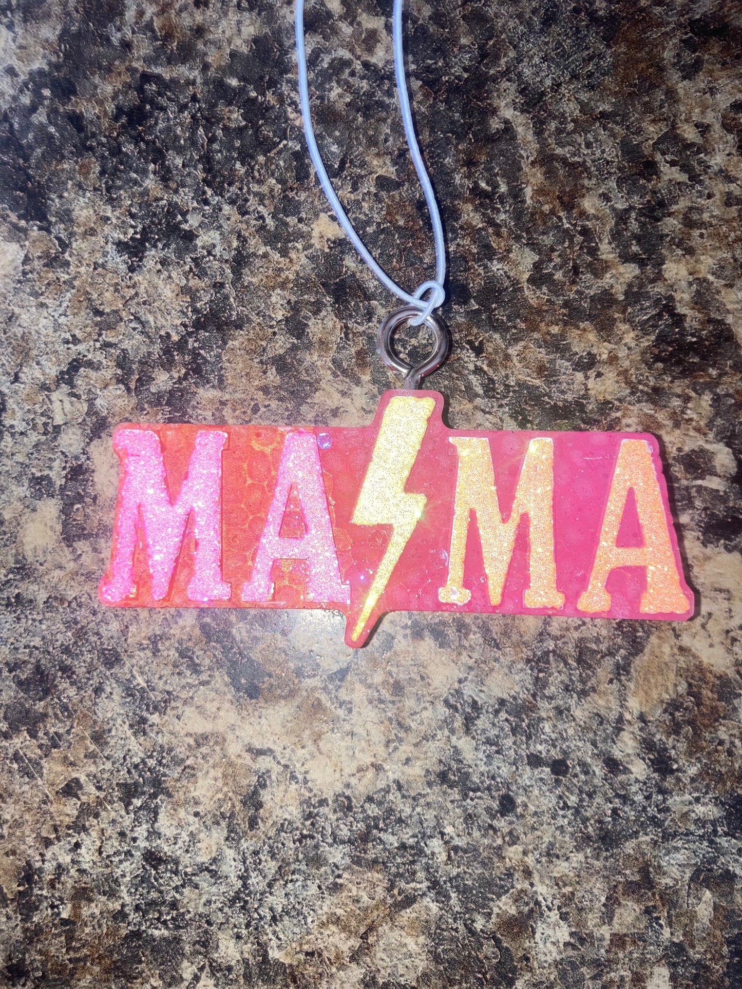 Car/Air Freshies Painted Glitter MAMA Scent Watermelon