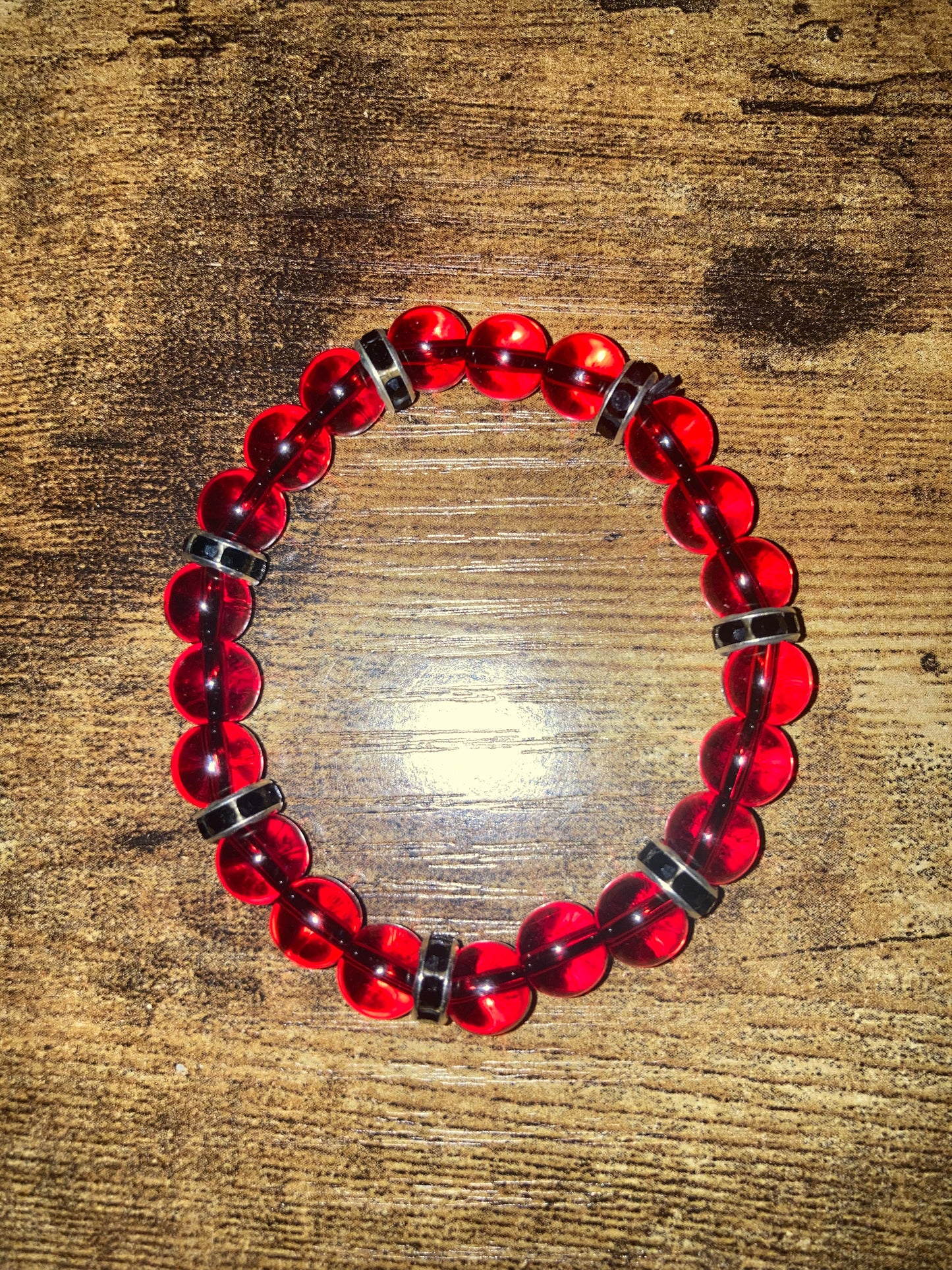 8MM Ladybug Red Agate 5A grade Natural Reiki Healing Protection crystal Bracelet with beautiful spacers