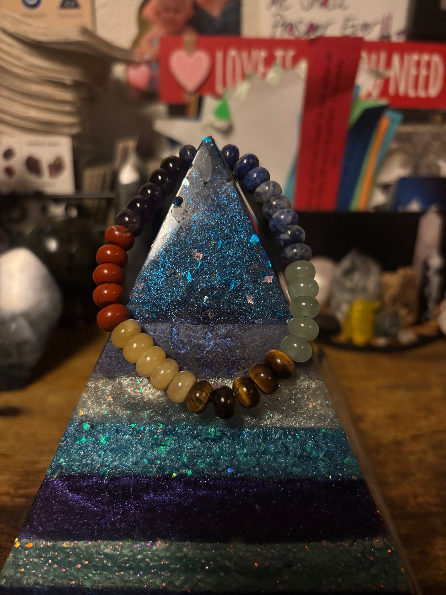 π Divine Alignment β 7 Chakra Healing Crystal Bracelet π
Balance β’ Energy β’ Harmony