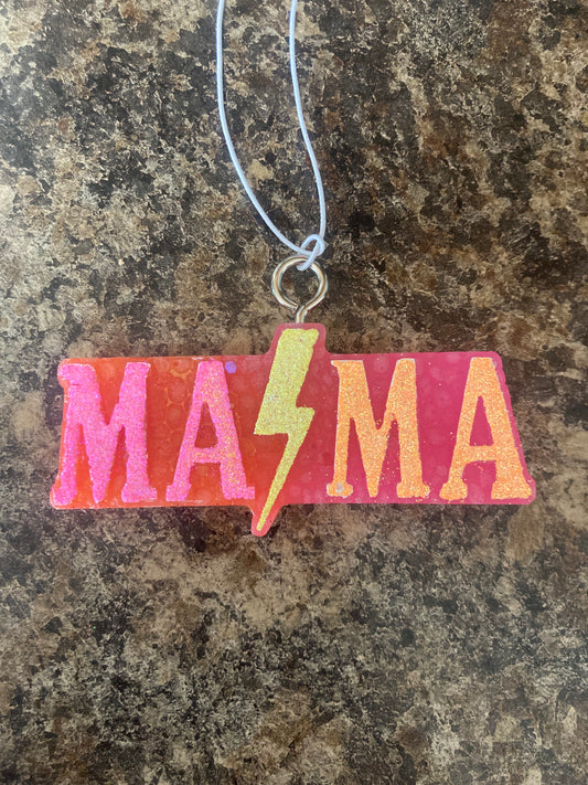 Car/Air Freshies Painted Glitter MAMA Scent Watermelon