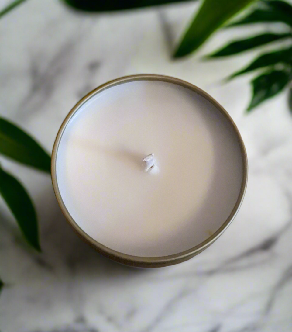 Vanilla Soy Candle Crown Chakra Grounding Meditation Divine Serenity Enlightment Manifestation Intention  Protection