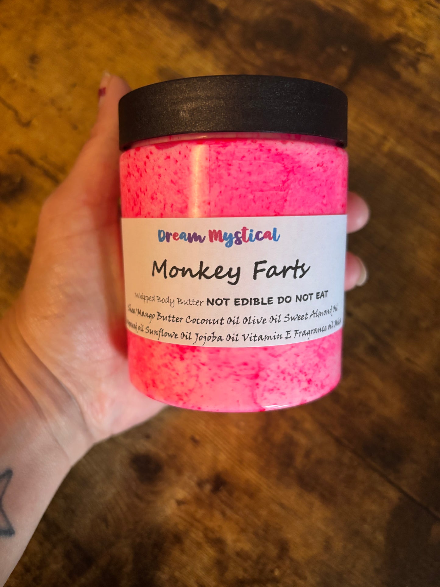 All Natural Whipped Body Butter~Protects ~ Heals~ Moisturizing Fruit Loops, Monkey Farts, Mystic Kiss, Siren Kiss and more