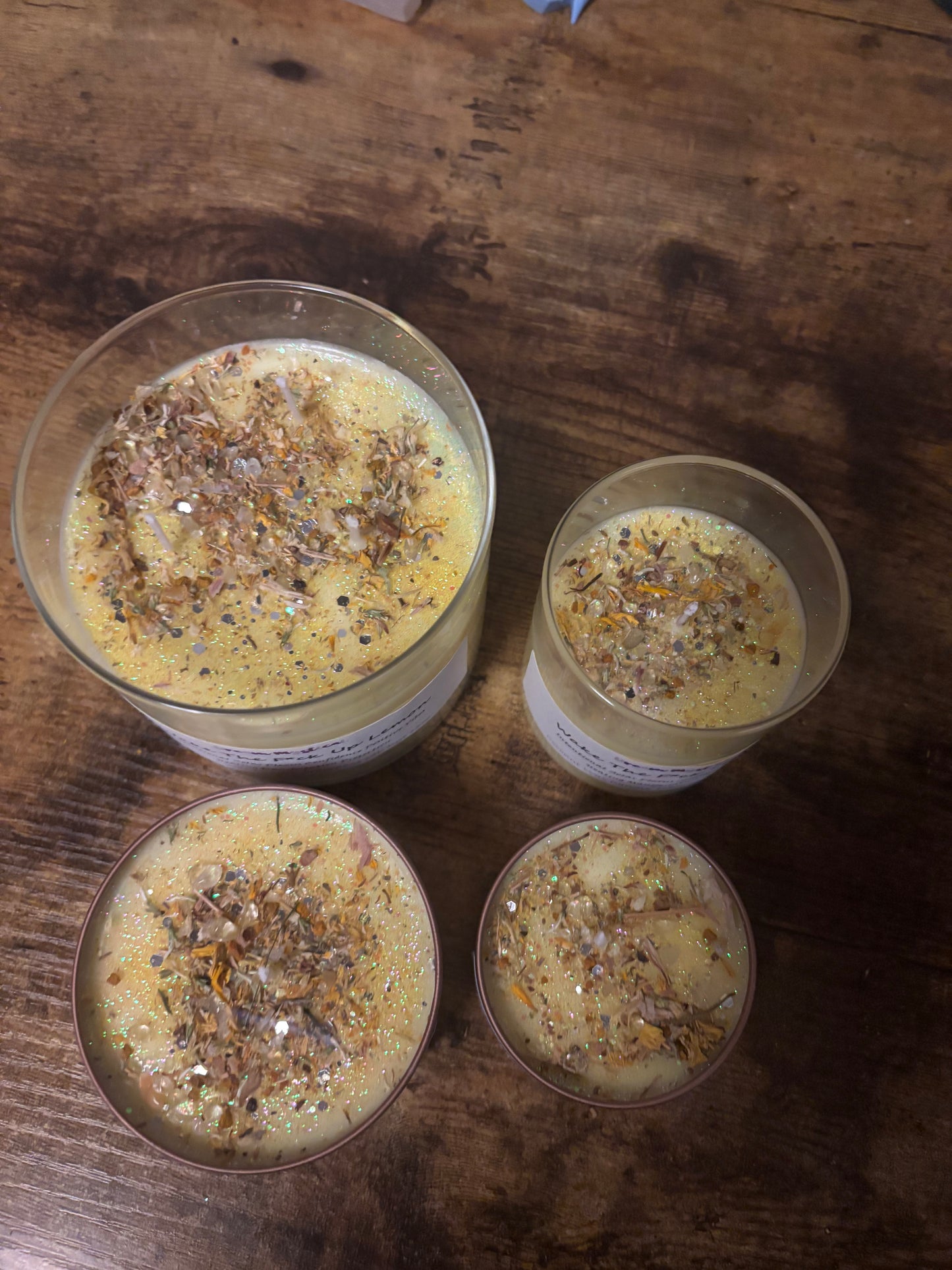 Wake The F*ck Up Lemon handmade Coconut wax Candle Soalar Plexus Confidence Positive Vibes Manifestation Intention Healing Protection