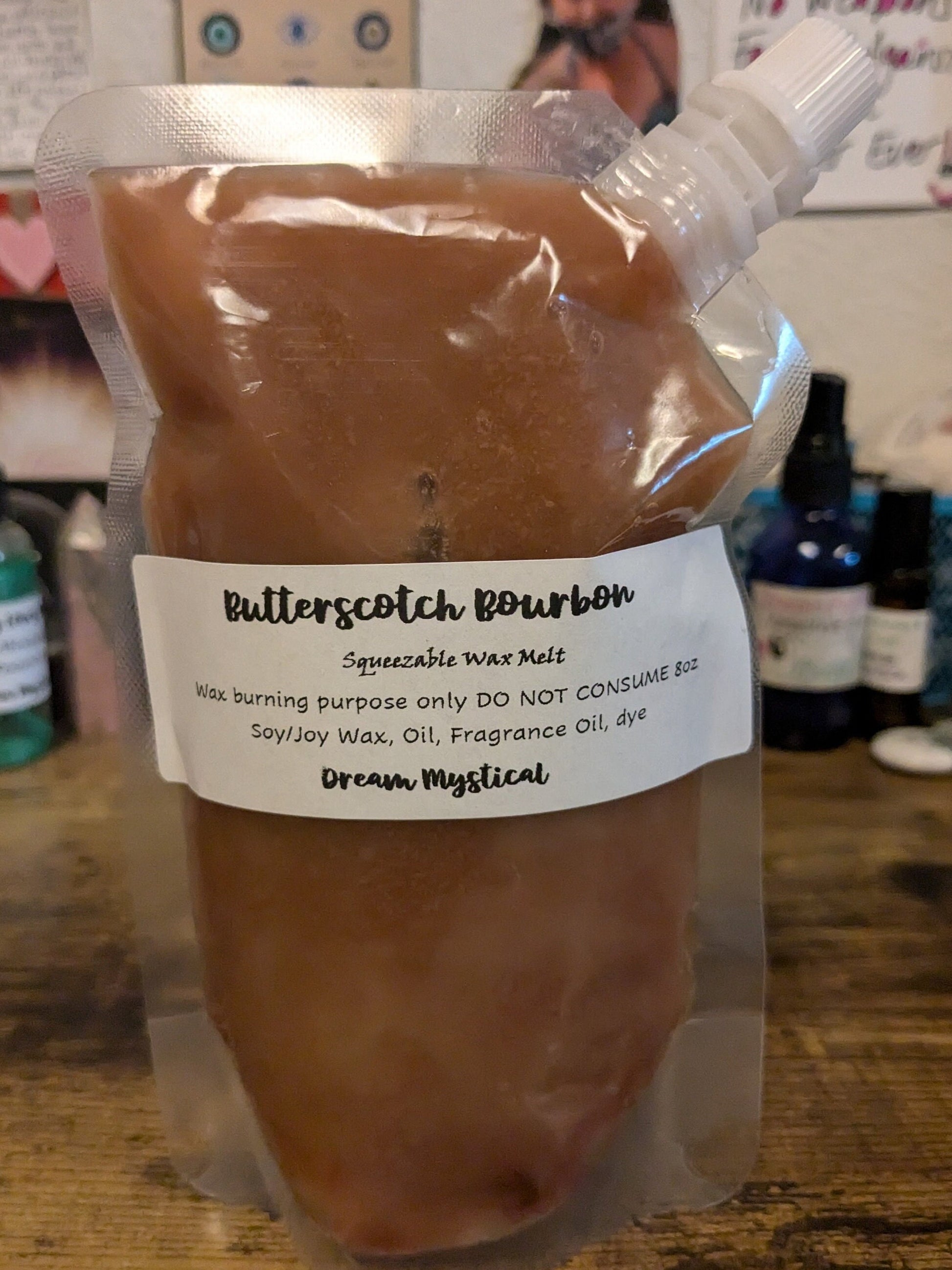 Butterscotch Bourbon Squeezable Wax melts Soy/Joy wax Eco-friendly non toxic