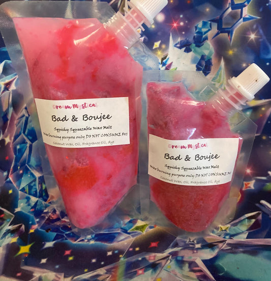 Bad & Boujee Squishy Squeezable Wax melts Heart Chakra• Attraction • Love• Beauty• Self Love• Healing Soy/Joy wax Eco-friendly non toxic