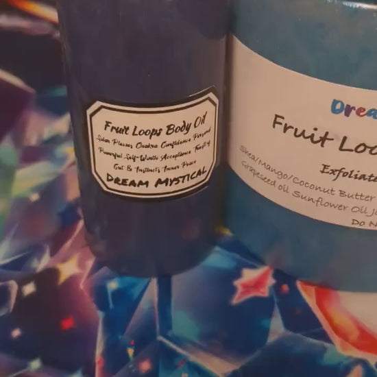 Fruit Loops Sugar Srub Exfoliate Moisturizer Cleanse Heals All Natural handmade